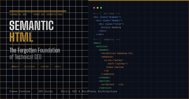 Semantic HTML: The Forgotten Foundation of Technical SEO
