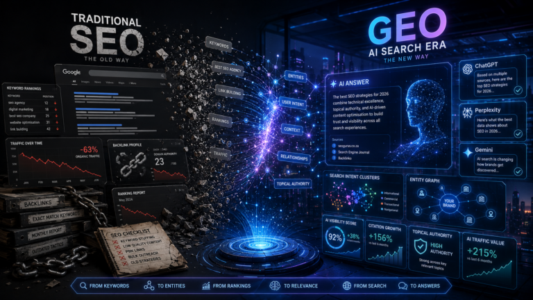 GEO vs SEO: How Businesses Must Adapt for AI Search Engines in 2026