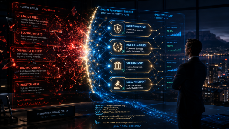 Digital Quarantine: SERP Management During High Court Litigation and Business Rescue