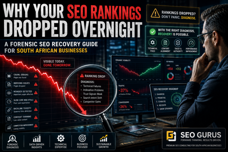 Why Your SEO Rankings Dropped Overnight: A Forensic SEO Recovery Guide for South African Businesses