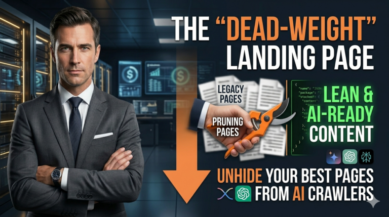 The “Dead-Weight” Landing Page: How to Prune Your Site for AI Crawlers