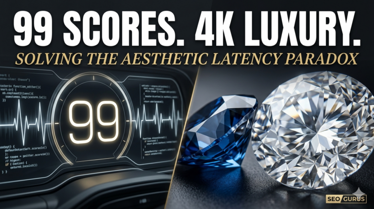 The Aesthetic Latency Paradox: Can a 99-Score Website Still Look Like Luxury?